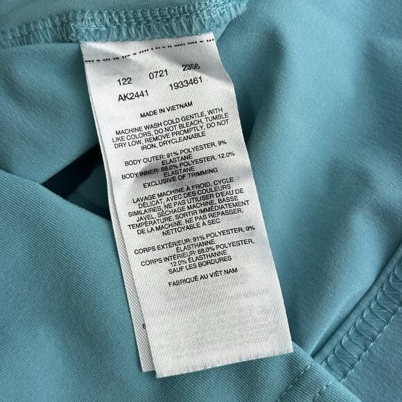 Columbia Blue Stretch Pleasant Creek Built In Bra & Shorts SPF 50 Tennis Dress - Picture 8 of 11